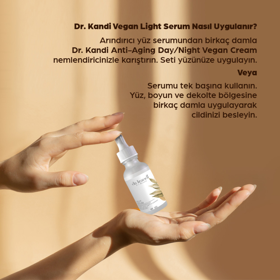 Vegan Light Serum<br>Hafif Yüz Aydınlatıcı Serumu<br>30 ml - 2